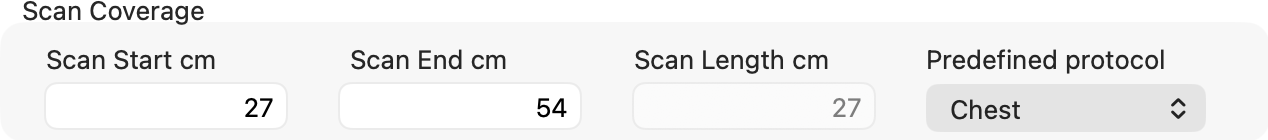 Scan coverage controls